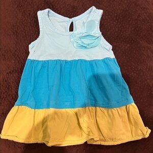 Place Light Blue Kids Top with Pink Heart Print